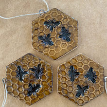 Load image into Gallery viewer, Three Bee Ornament